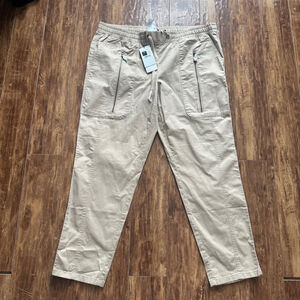 New With Tags Olsen Lisa Fit Nature Love Beige Cotton Blend Pants Size 44 US 14